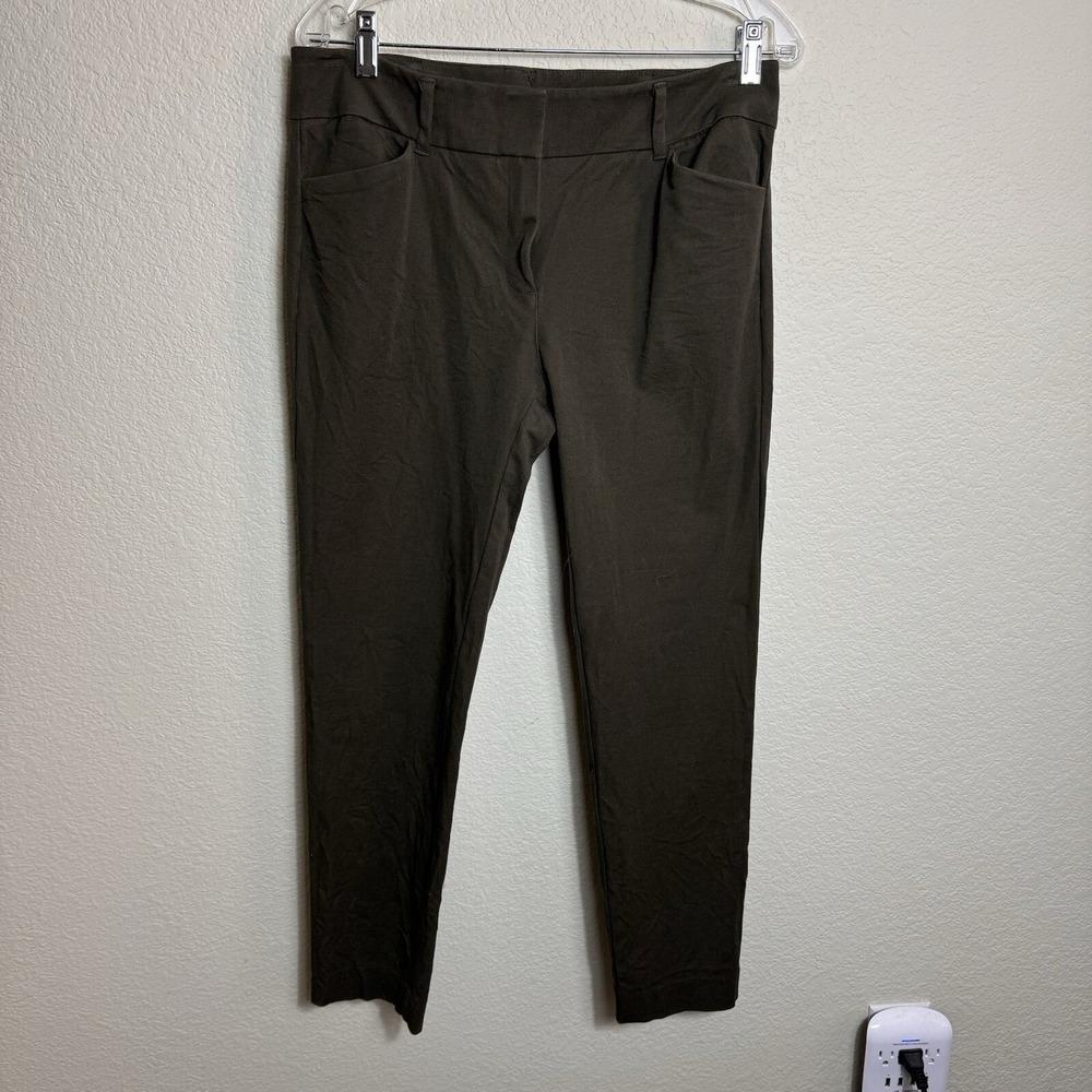 7th Avenue Design Studio New York & Company Women's Dress Pants Army Green SZ 8
